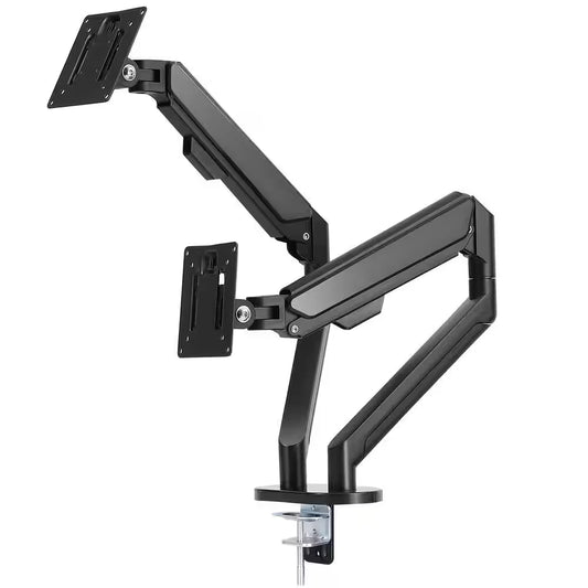 Monitor Mount Dual Adjustable for 13-35 In. Screen Computer Monitor Arm Desk Mount Holds 26.4 Lbs.