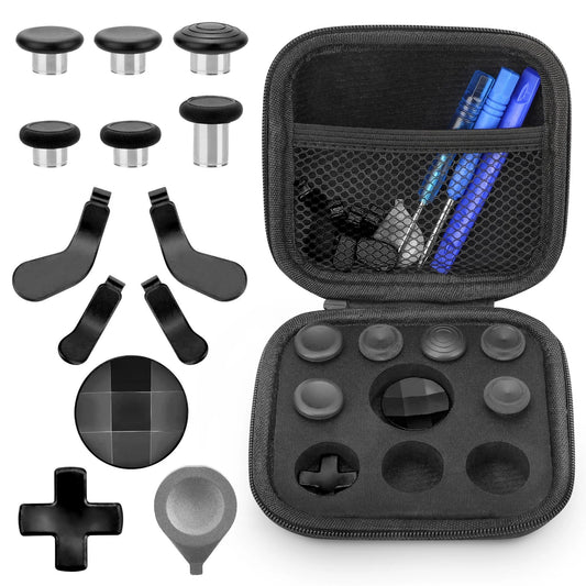 17-In-1 Replacement Accessories Kit Fit for Xbox One Elite Series 2 Controller Model 1797, Xbox Elite Wireless Controller Series 2 Core with Thumbsticks, Paddles, D-Pads
