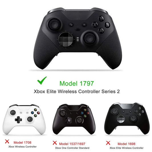 17-In-1 Replacement Accessories Kit Fit for Xbox One Elite Series 2 Controller Model 1797, Xbox Elite Wireless Controller Series 2 Core with Thumbsticks, Paddles, D-Pads